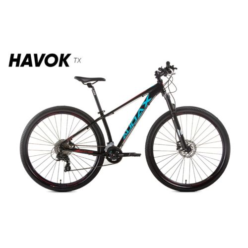 Bicicleta 29 Audax Havok Tx 2x8v Preta Azul