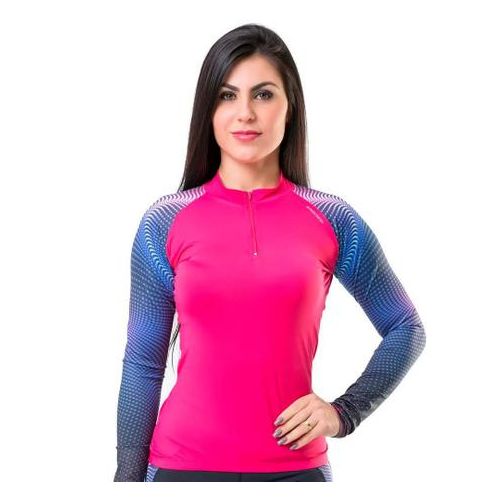 Camisa Fem Elite Pink Roxa M/longa 135002