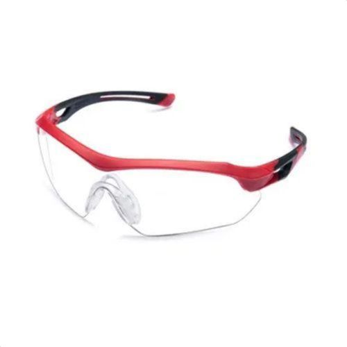 Oculos Steelflex Vermelho Preto C/lente Trasnparente