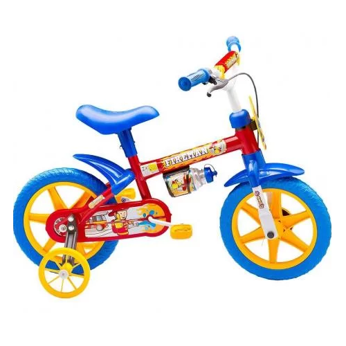 Bicicleta Aro 12 Nathor Vermelha/azul Fireman