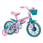 Bicicleta Aro 12 Nathor Charm Rosa/azul C/cesta