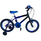 Bicicleta 16 Masc Preta Azul